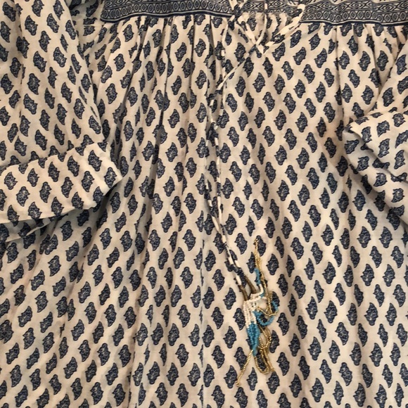 Size xs bohemian blue and white Zara dress! Worn once! - Picture 2 of 8